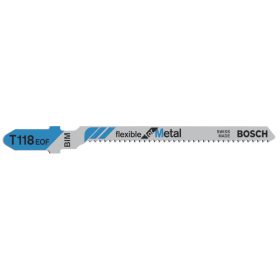   BOSCH Dekopírfűrészlap fémlemezhez T 118 EOF 83/1,5 mm bimetál (5 db)