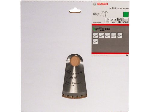 BOSCH Fűrésztárcsa fához 210 x 30 x 2,0 mm / 48T Optiline Wood ATB / N