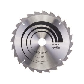   BOSCH Fűrésztárcsa fához 254 x 30 x 2,0 mm / 24T Optiline Wood ATB / N