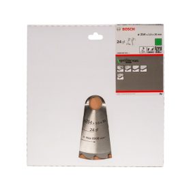  BOSCH Fűrésztárcsa fához 254 x 30 x 2,0 mm / 24T Optiline Wood ATB / N