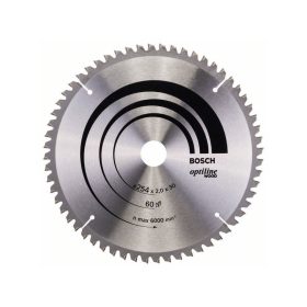   BOSCH Fűrésztárcsa fához 254 x 30 x 2,0 mm / 60T Optiline Wood ATB