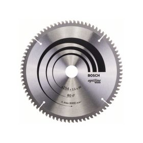   BOSCH Fűrésztárcsa fához 254 x 30 x 2,5 mm / 80T Optiline Wood ATB