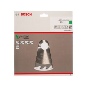   BOSCH Fűrésztárcsa fához 180 x 30/20 x 2,6 mm / 24T Optiline Wood ATB