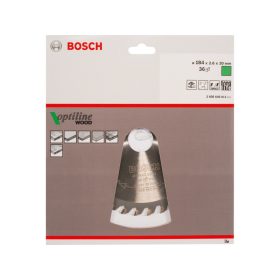   BOSCH Fűrésztárcsa fához 184 x 30 x 2,6 mm / 36T Optiline Wood ATB