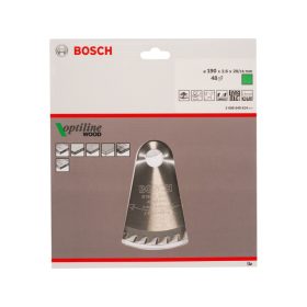   BOSCH Fűrésztárcsa fához 190 x 20/16 x 2,6 mm / 48T Optiline Wood ATB