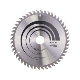   BOSCH Fűrésztárcsa fához 210 x 30 x 2,8 mm / 48T Optiline Wood ATB