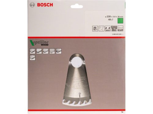 BOSCH Fűrésztárcsa fához 230 x 30 x 2,8 mm / 48T Optiline Wood ATB