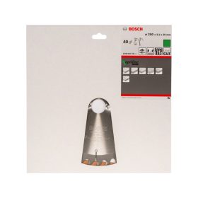   BOSCH Fűrésztárcsa fához 250 x 30 x 3,2 mm / 40T Optiline Wood ATB