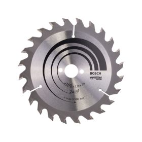   BOSCH Fűrésztárcsa fához 160 x 20/16 x 1,8 mm / 24T Optiline Wood ATB