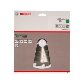   BOSCH Fűrésztárcsa fához 190 x 30 x 2,0 mm / 16T Optiline Wood ATB