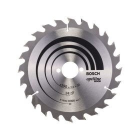   BOSCH Fűrésztárcsa fához 190 x 30 x 2,0 mm / 24T Optiline Wood ATB