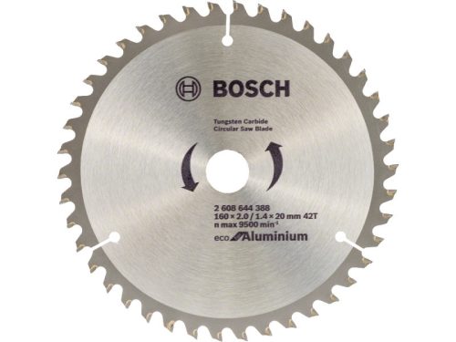 BOSCH Fűrésztárcsa alumíniumhoz 160 x 20 x 2,0 mm / 42T