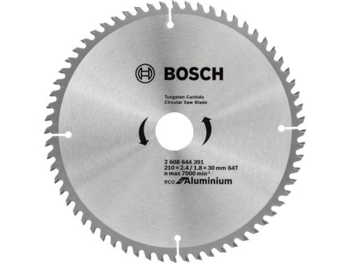 BOSCH Fűrésztárcsa alumíniumhoz 210 x 30 x 2,2 mm / 64T
