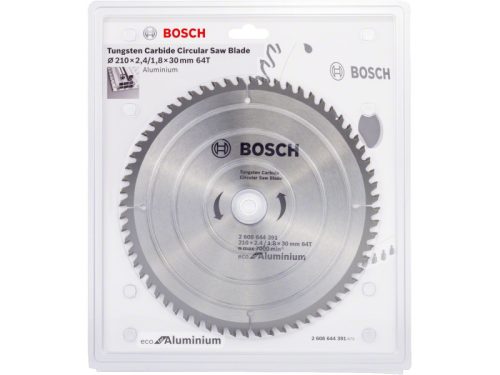 BOSCH Fűrésztárcsa alumíniumhoz 210 x 30 x 2,2 mm / 64T