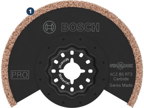 BOSCH PRO Fugaeltávolító fűrészlap ACZ 85 RT3 85 x 2,5 mm karbidszemcsés Starlock