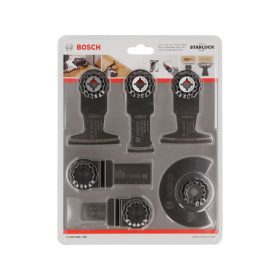   BOSCH Akkus többfunkciós géphez 9 részes Starlock készlet (fa, fém)