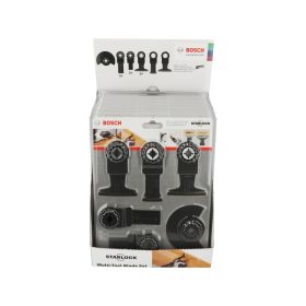   BOSCH Akkus többfunkciós géphez 9 részes Starlock készlet (fa, fém)