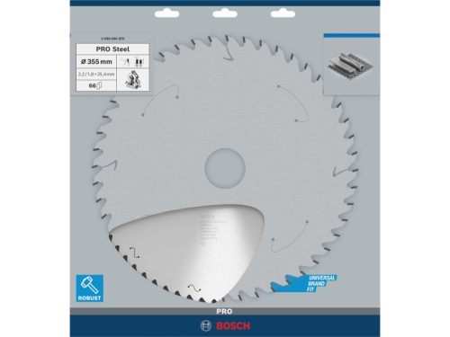 BOSCH PRO Fűrésztárcsa fémre 355 x 25,4 x 2,2 mm / 66T