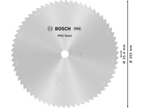 BOSCH PRO Fűrésztárcsa fémre 355 x 25,4 x 2,2 mm / 66T