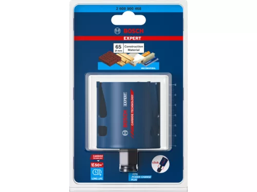 BOSCH EXPERT Construction Material keményfémfogú körkivágó 65 mm