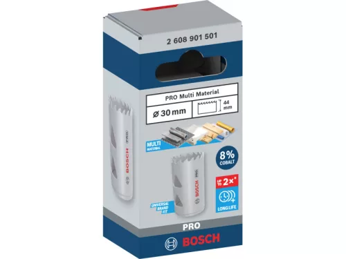 BOSCH PRO Körkivágó 30 mm (8% kobalttal) menetes Multi Material