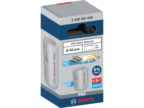 BOSCH PRO Körkivágó 38 mm (8% kobalttal) menetes Multi Material