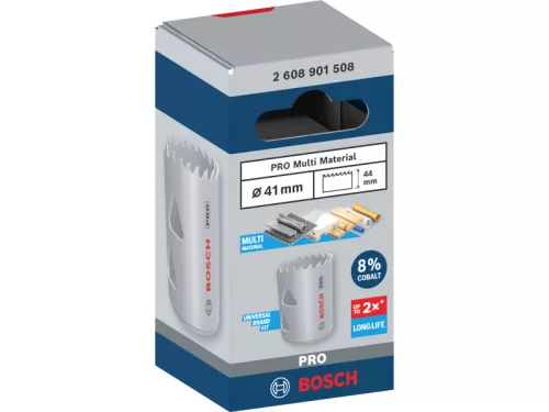 BOSCH PRO Körkivágó 41 mm (8% kobalttal) menetes Multi Material