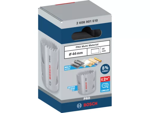 BOSCH PRO Körkivágó 44 mm (8% kobalttal) menetes Multi Material