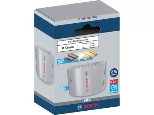 BOSCH PRO Körkivágó 73 mm (8% kobalttal) menetes Multi Material