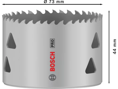 BOSCH PRO Körkivágó 73 mm (8% kobalttal) menetes Multi Material