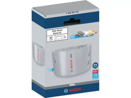 BOSCH PRO Körkivágó 92 mm (8% kobalttal) menetes Multi Material