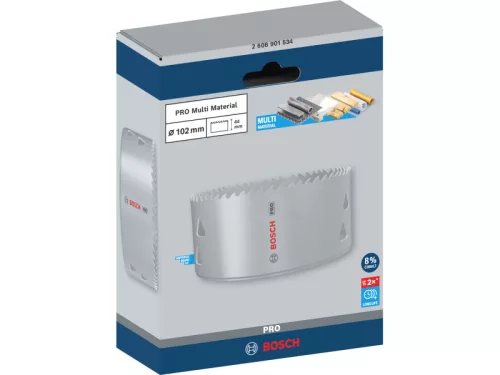 BOSCH PRO Körkivágó 102 mm (8% kobalttal) menetes Multi Material