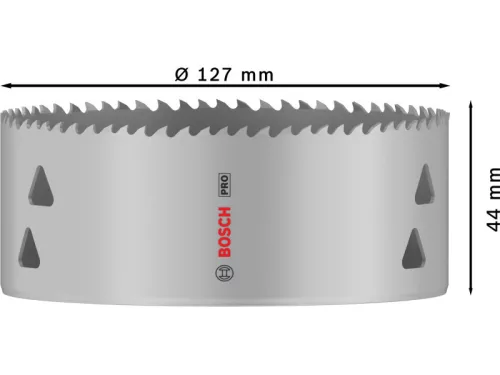 BOSCH PRO Körkivágó 127 mm (8% kobalttal) menetes Multi Material