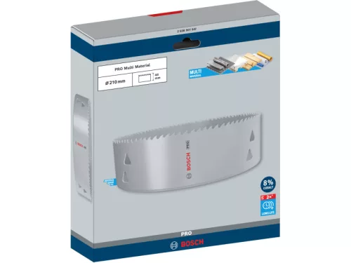 BOSCH PRO Körkivágó 210 mm (8% kobalttal) menetes Multi Material