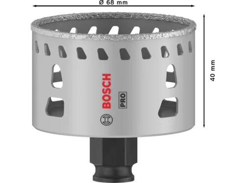 BOSCH PRO Gyémánt körkivágó 68 mm PC PLUS