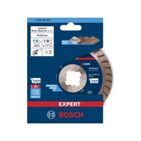   BOSCH EXPERT Gyémánt vágókorong 125 x 2,4 x 12 x 22,2 mm turbo Multi Material X-LOCK (oSa)
