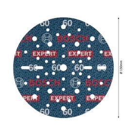   BOSCH EXPERT O780 Foil Tépőzáras csiszolótárcsa 150 mm / P60 kerámiaszemcsés (6 db)