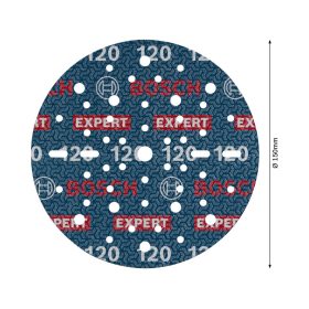   BOSCH EXPERT O780 Foil Tépőzáras csiszolótárcsa 150 mm / P120 kerámiaszemcsés (6 db)