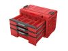 QBRICK SYSTEM PRIME 3 Fiókos szerszámosláda Red Ultra HD