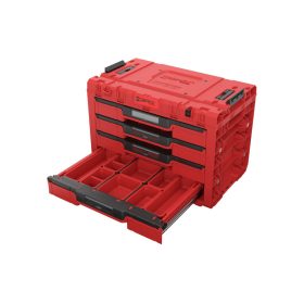 QBRICK SYSTEM PRIME 4 Fiókos szerszámosláda Red Ultra HD