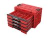 QBRICK SYSTEM PRIME 4 Fiókos szerszámosláda Red Ultra HD