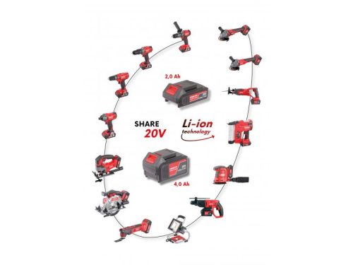 FESTA Akkus sarokcsiszoló 125 mm 20 V szénkefe nélküli (akku+töltő nélkül)