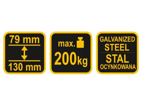 VOREL Munkabak állítható 790-1300 mm 200 kg