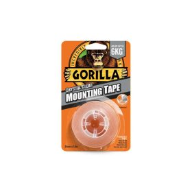  GORILLA Kétoldalas ragasztószalag kristálytiszta 25,4 mm x 1,52 m