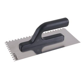   Fogazott glettvas 125 x 270 mm inox 6 x 6 mm műanyag nyéllel