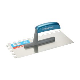   FESTA Fogazott glettvas 130 x 280 mm inox 12 x 12 mm műanyag nyéllel