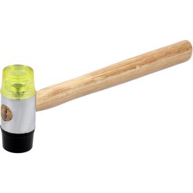 VOREL Gumi-műanyag fejű kalapács 300 g fa nyél 35 mm