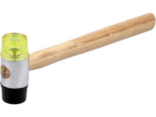 VOREL Gumi-műanyag fejű kalapács 300 g fa nyél 35 mm