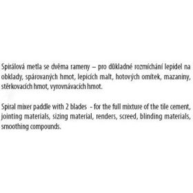   FESTA Keverőszár horganyzott 70 x 500 mm kör nélküli spirál