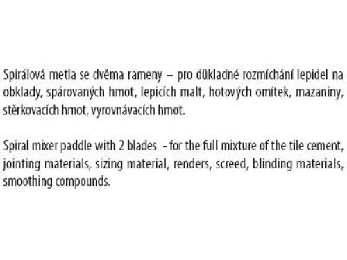 FESTA Habarcs keverőszár 60 x 500 mm hengeres